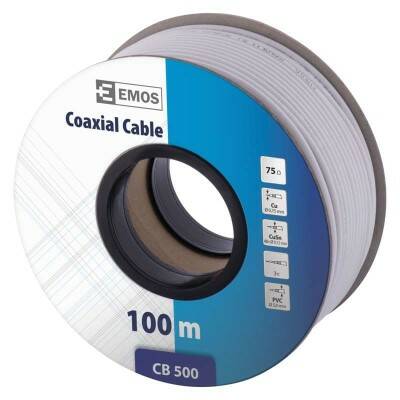 Kabel koax Emos CB500 – 100 m